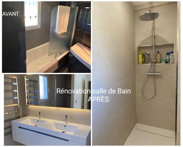 Rénovation de salle de bain à Marseille Avant/Après : Faites confiance à Bati Fl'Eau, votre expert p